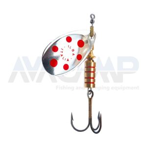 Spinner ILBA TONDO SILVER/RED N°3 gr.7