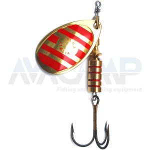 Cuiller ILBA TONDO ZEBRA GOLD/RED N°5XXL gr.29