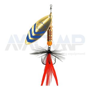 Cuiller LUNGO GOLD RED SERG FLY RED BLACK N2 gr.5