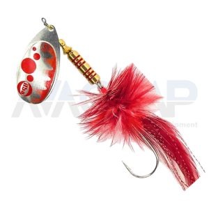 Spinner ILBA TONDO BIG FLY METAL SILVER BUBBLE RED N4 gr.10