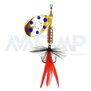 Spinner ILBA TONDO GOLD BLUE FLY RED BLACK N2 gr.5