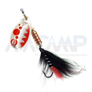 Spinner ILBA TONDO SALMON FOX TAIL METAL BUBBLE SILVER RED N2 gr.5