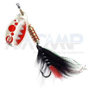 Spinner ILBA TONDO SALMON FOX TAIL METAL BUBBLE SILVER RED N3 gr.7