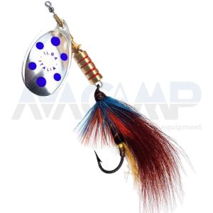Spinner ILBA TONDO SALMON FOX TAIL METAL SILVER BLUE N4 gr.10