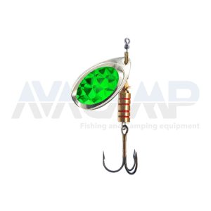 Spinner ILBA TONDO SILVER ALPHA GREEN N1 gr.3