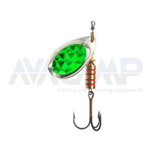 Spinner ILBA TONDO SILVER ALPHA GREEN N2 gr.5