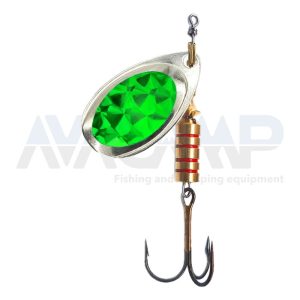 Spinner ILBA TONDO SILVER ALPHA GREEN N4 gr.10