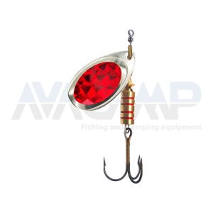 Spinner ILBA TONDO SILVER ALPHA RED N2 gr.5