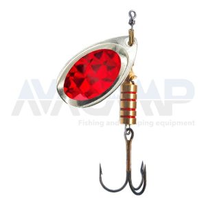 Spinner ILBA TONDO SILVER ALPHA RED N4 gr.10