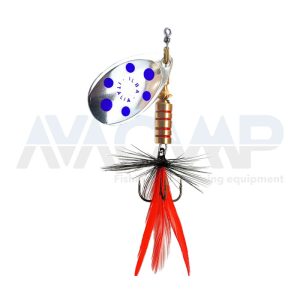 Spinner ILBA TONDO SILVER BLUE FLY RED BLACK N1 gr.3