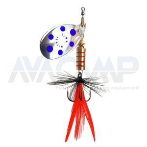 Cuiller ILBA TONDO SILVER BLUE FLY RED BLACK N2 gr.5