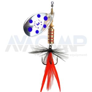 Spinner ILBA TONDO SILVER BLUE FLY RED BLACK N3 gr.7