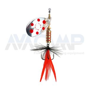 Spinner ILBA TONDO SILVER RED FLY RED BLACK N1 gr.3