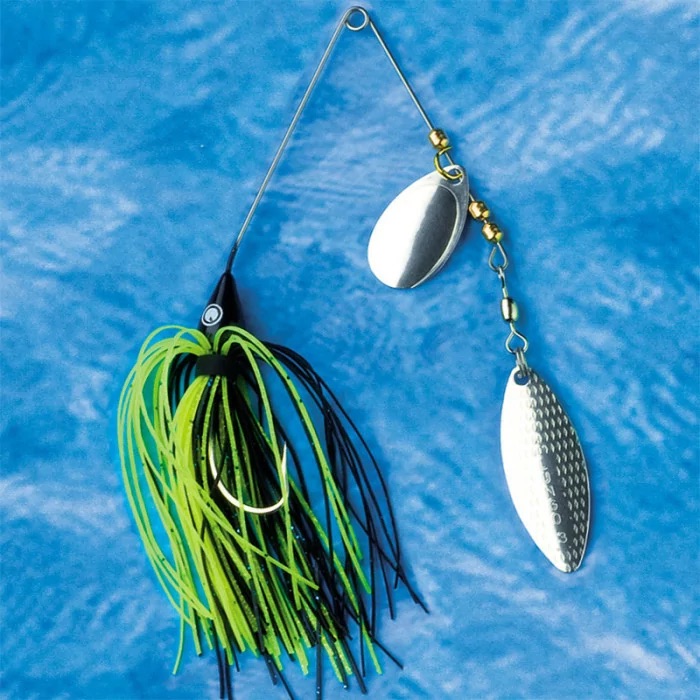 IlBA SPINNERBAIT TANDEM Black:Chartreuse, blade Silver MOD. 501 gr.17
