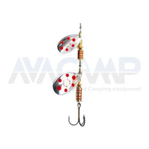Spinner ILBA TONDO TANDEM SILVER RED N 0+1 gr.5 cm.8.5